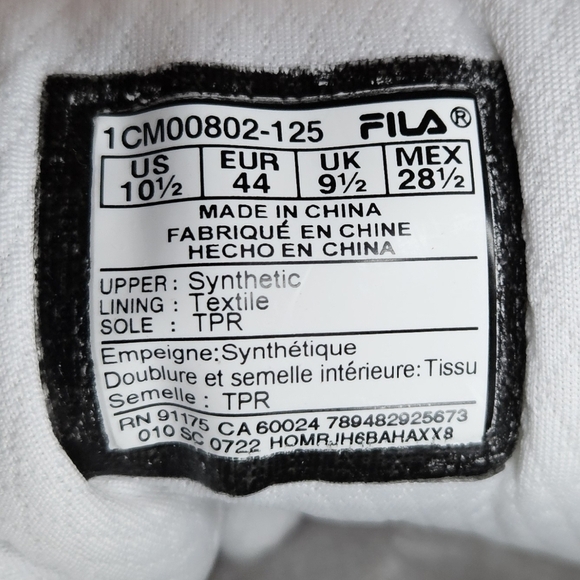 Fila Men's Everyday Sport Athletic Casual High-Top Vulc 13 MID Sneaker NWOT - Picture 12 of 12